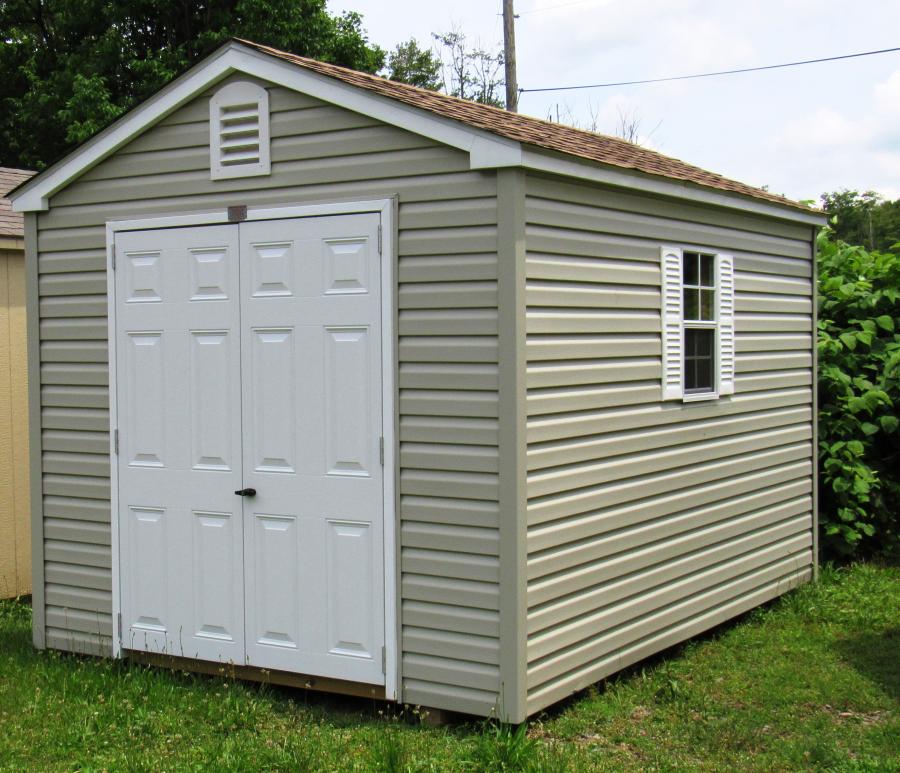 8x12 Vinyl AFrame Shed Rocky Mountain Sheds